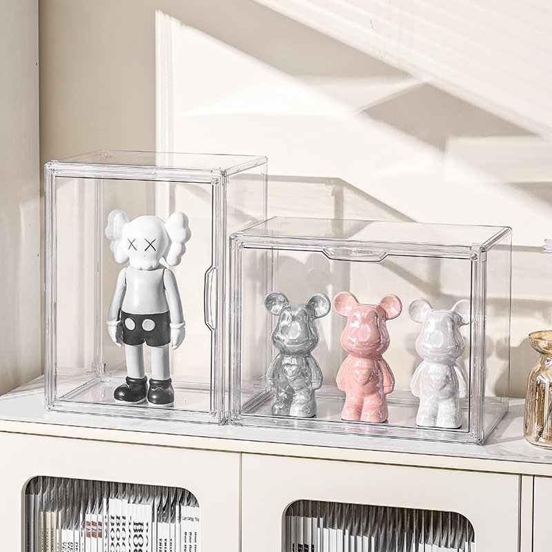 Blind box storage display stand Doll display box Transparent dustproof cabinet storage box