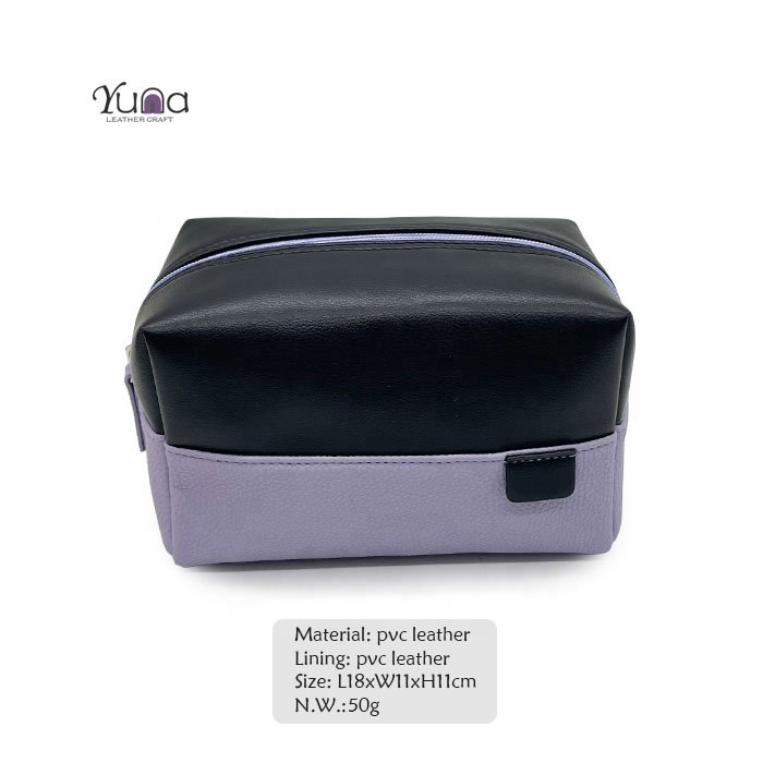 sublimation custom makeup storage toiletry bag faux vegan leather luxury cosmetic bag
