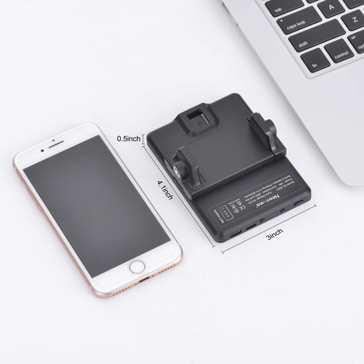 High Power Rechargeable Fill Video Light for Phone iPhone Android iPad Laptop for Makeup Selfie Vlog Video Conference