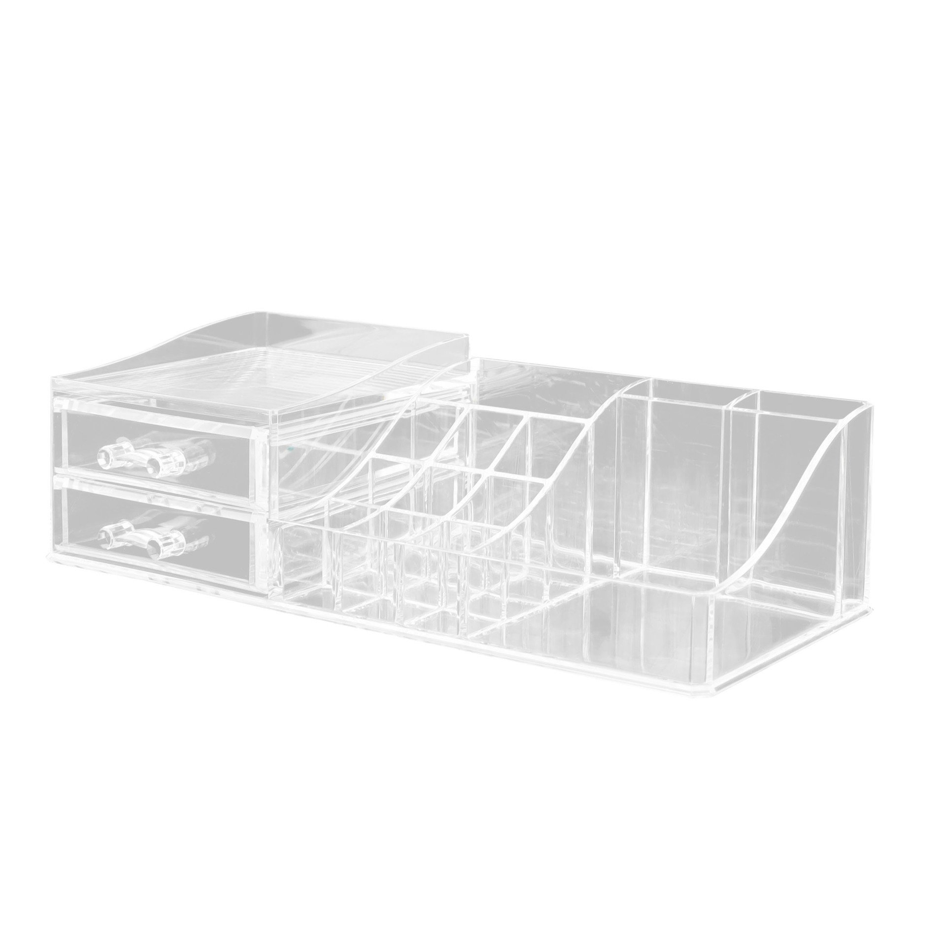 Acrylic transparent desktop storage box Multi-functional storage lipstick cosmetics makeup brush storage box