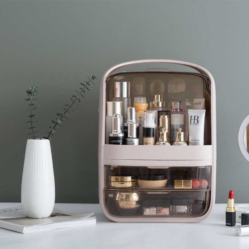 Royaumann Premium Acrylic Cosmetics Storage Makeup Organizer Multi-layer Cosmetics Container for Dresser