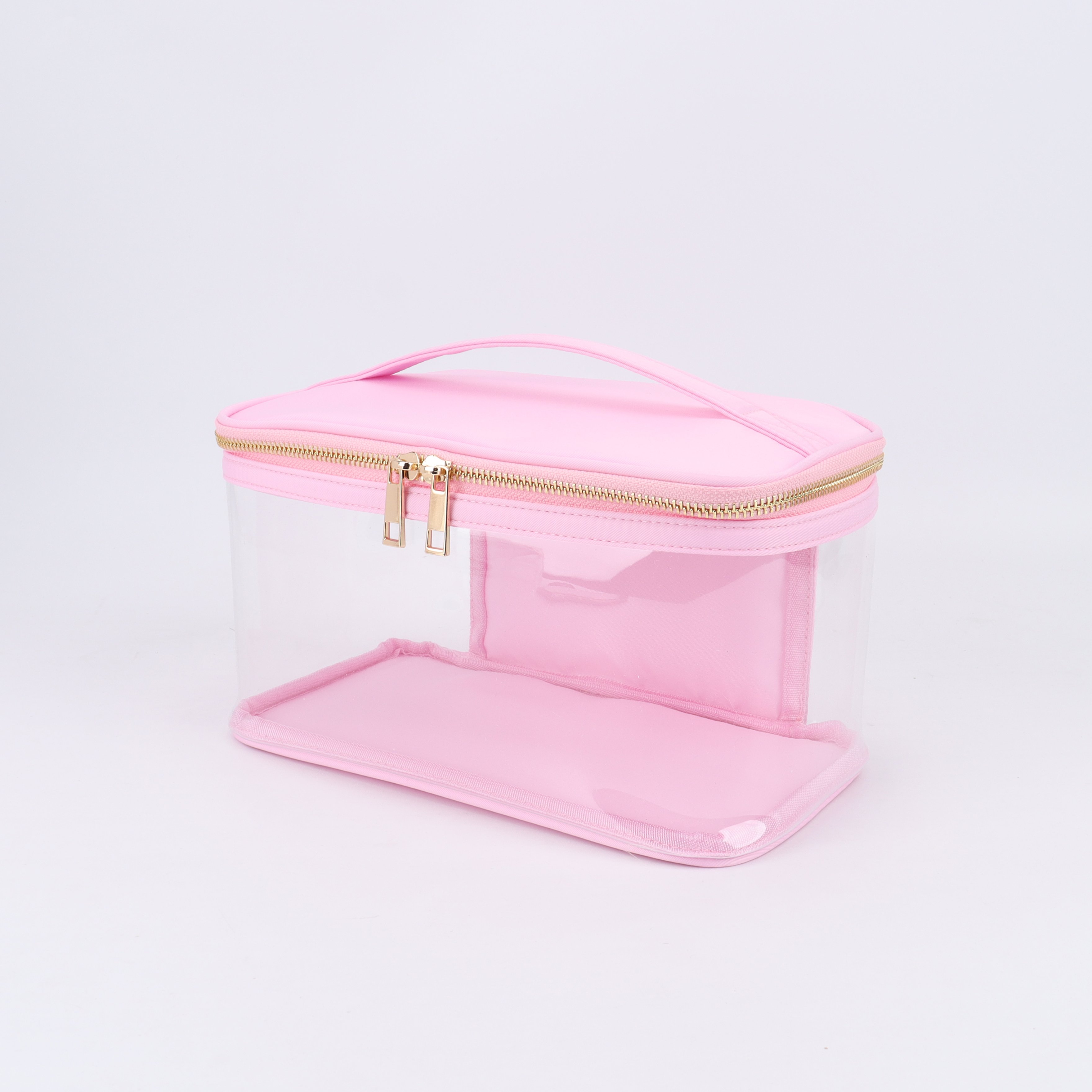 8 color stock large cosmetic bag pvc travel toiletry portable vinyl cosmetic Makeup bag clear zipper pouch waterproof wash bag