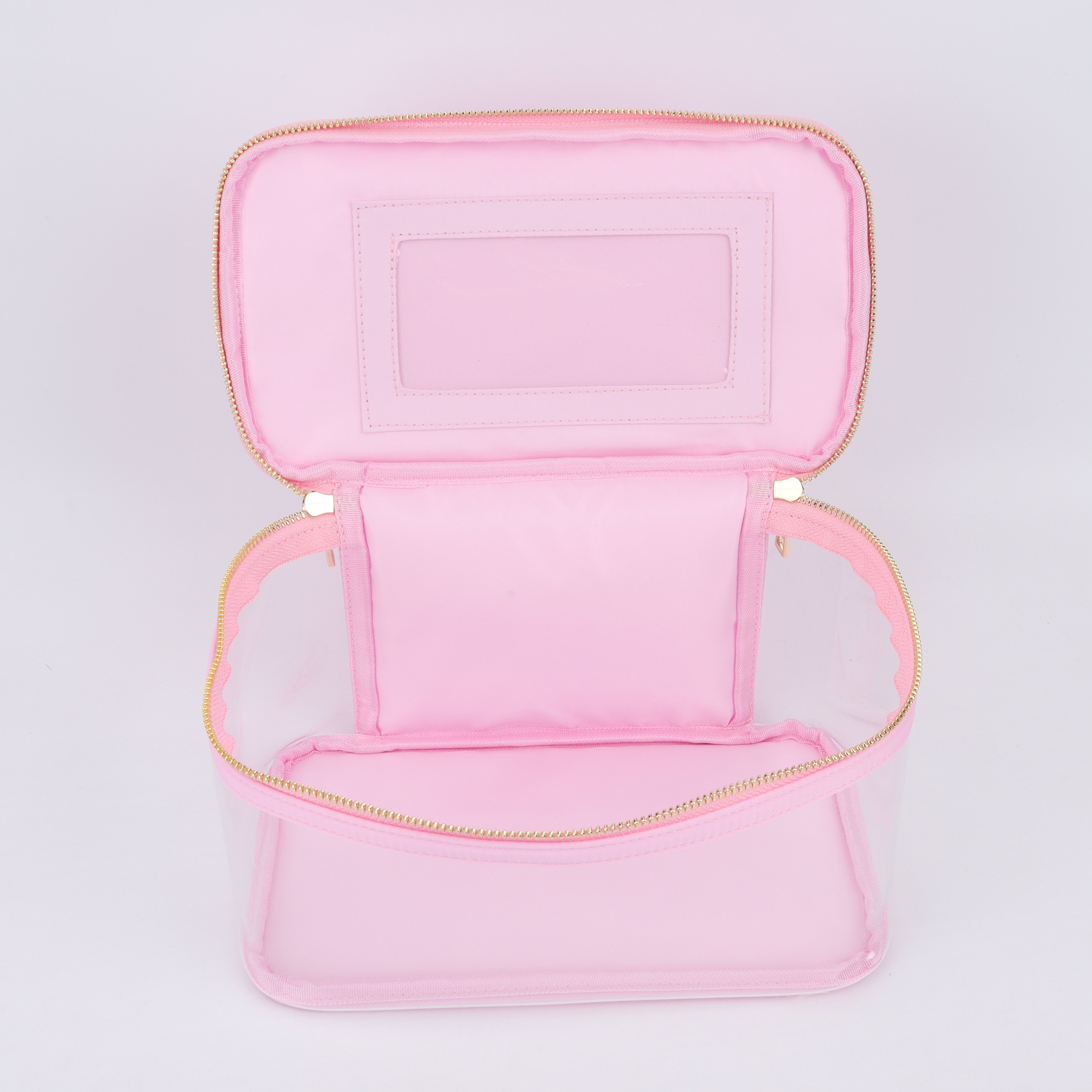8 color stock large cosmetic bag pvc travel toiletry portable vinyl cosmetic Makeup bag clear zipper pouch waterproof wash bag