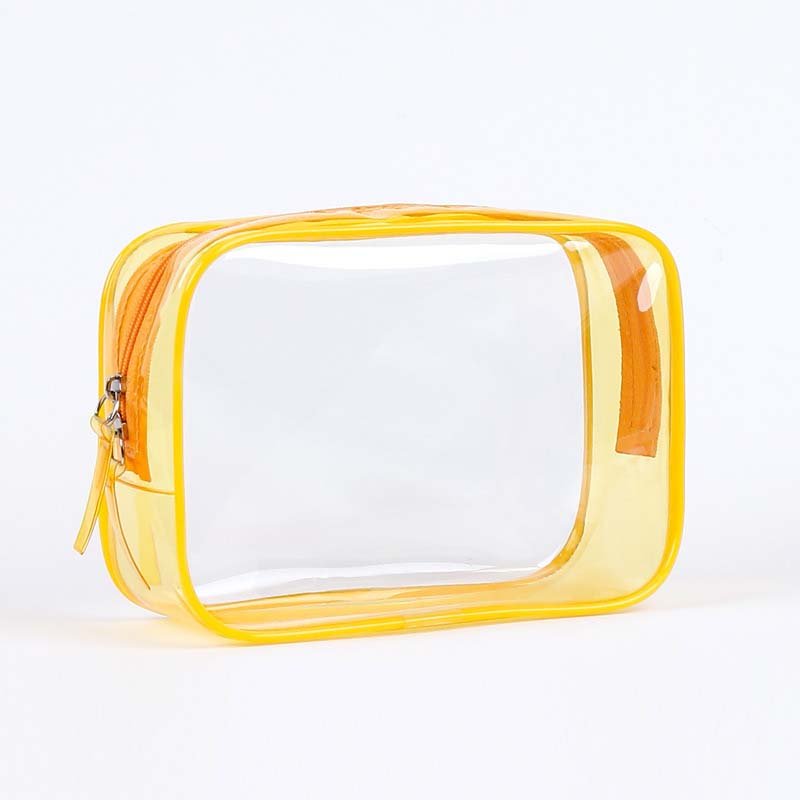 Fashion Transparent PVC Cosmetic Bag Waterproof Travel Makeup Toiletry Storage Make Up Bag for Women Men