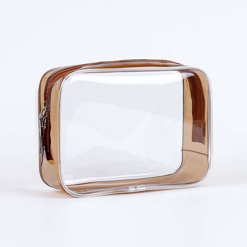 Fashion Transparent PVC Cosmetic Bag Waterproof Travel Makeup Toiletry Storage Make Up Bag for Women Men