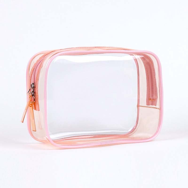 Fashion Transparent PVC Cosmetic Bag Waterproof Travel Makeup Toiletry Storage Make Up Bag for Women Men