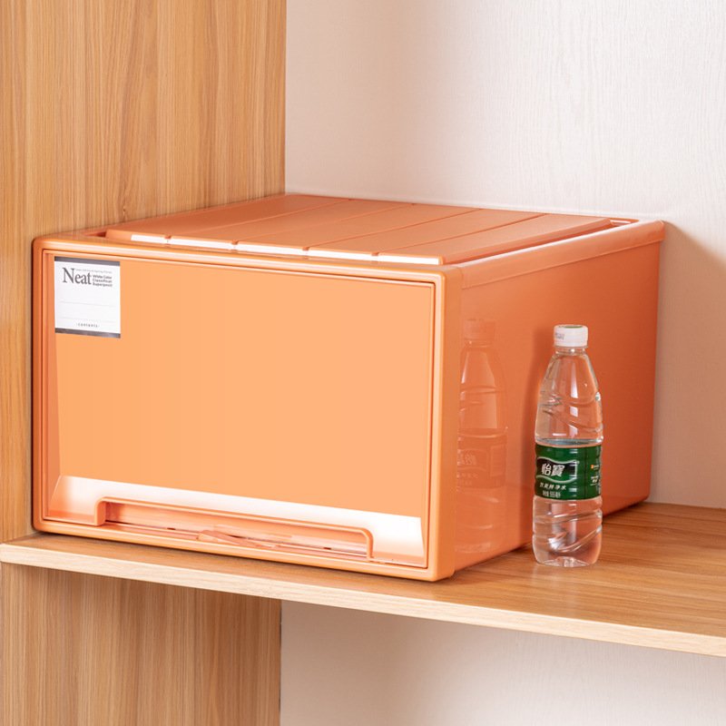 Factory Outlet Home Large Wardrobe Clothes Organizer Drawer Color Plastic Transparent Storage Box