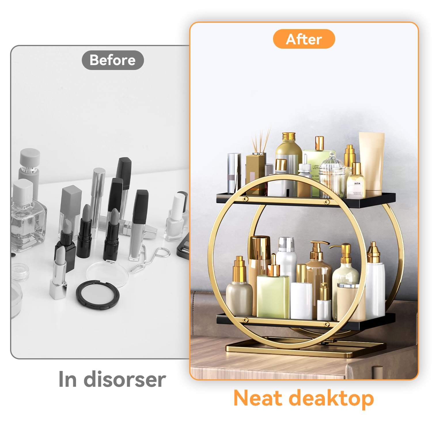 Makeup Organizer Perfume Organizer Skincare Organizers for Bathroom Vanity Organizer Countertop