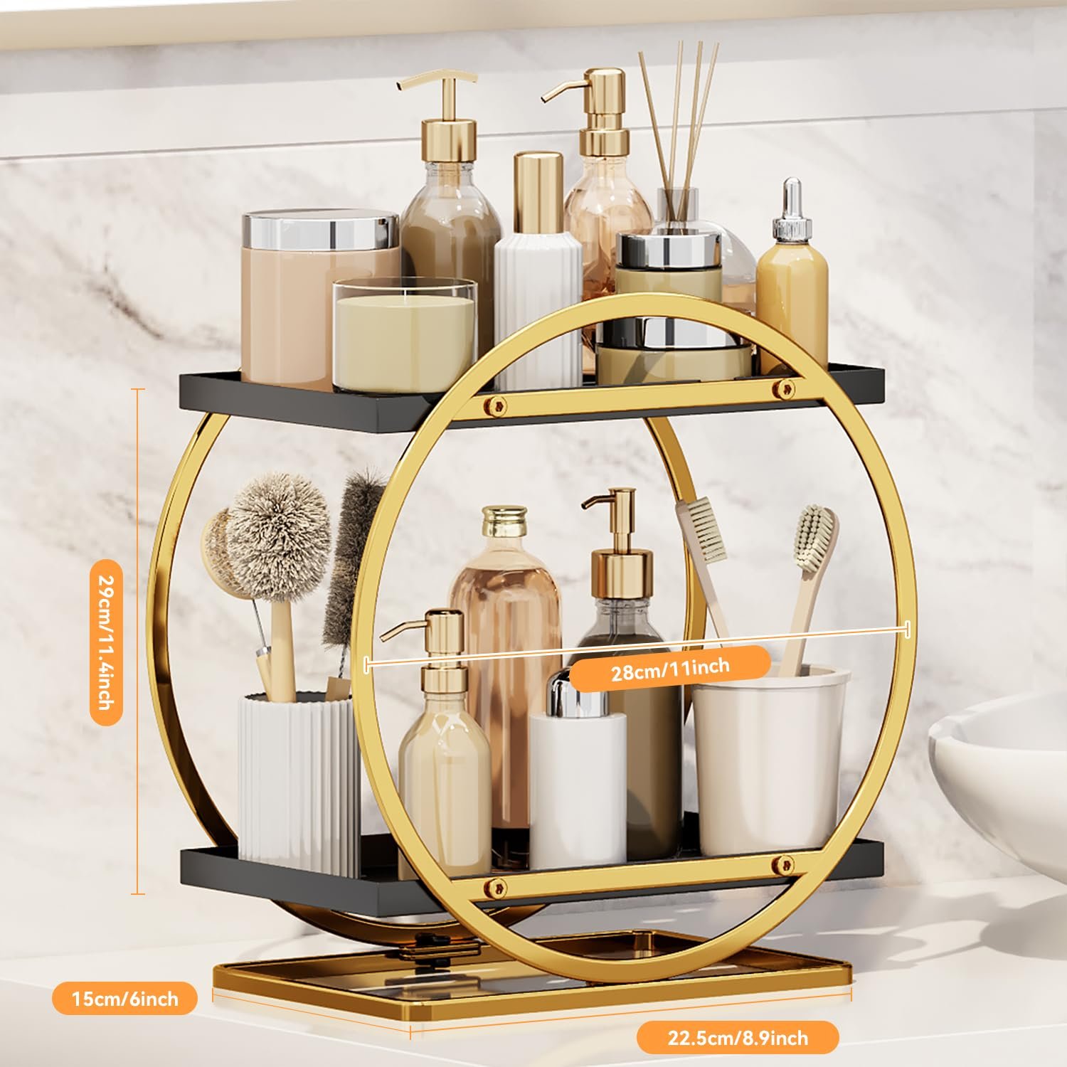Makeup Organizer Perfume Organizer Skincare Organizers for Bathroom Vanity Organizer Countertop