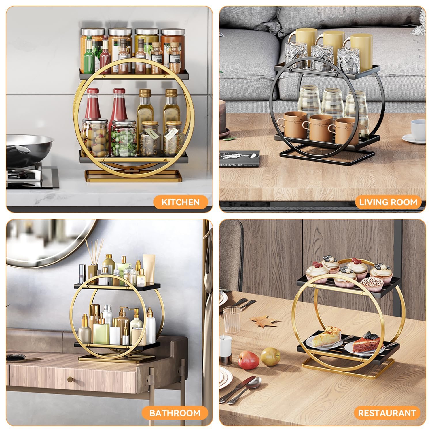 Makeup Organizer Perfume Organizer Skincare Organizers for Bathroom Vanity Organizer Countertop