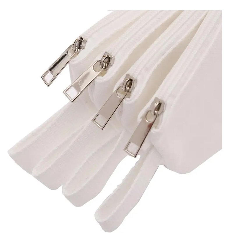 Multi-purpose White Cotton Toiletry Organizing Pouch Canvas Zipper Cosmetics Makeup Travel Bags With Tote