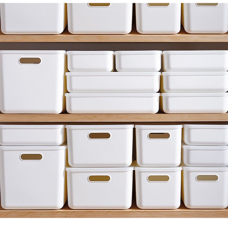 Short style Underwear storage basket wardrobe drawers organizing box desktop makeup box covered clothing storage box