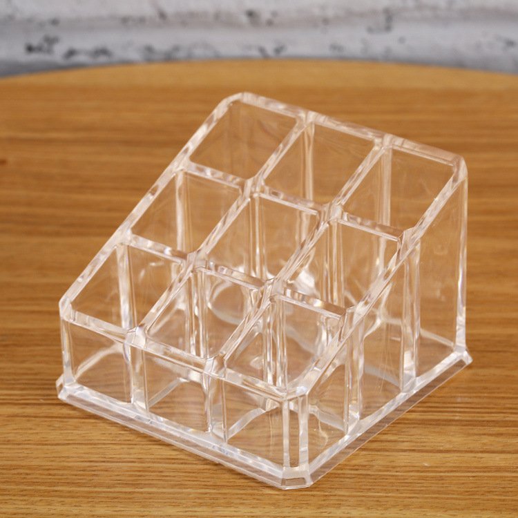 Desktop lipstick display rack Transparent acrylic makeup appliance lipstick storage display rack storage box for household use