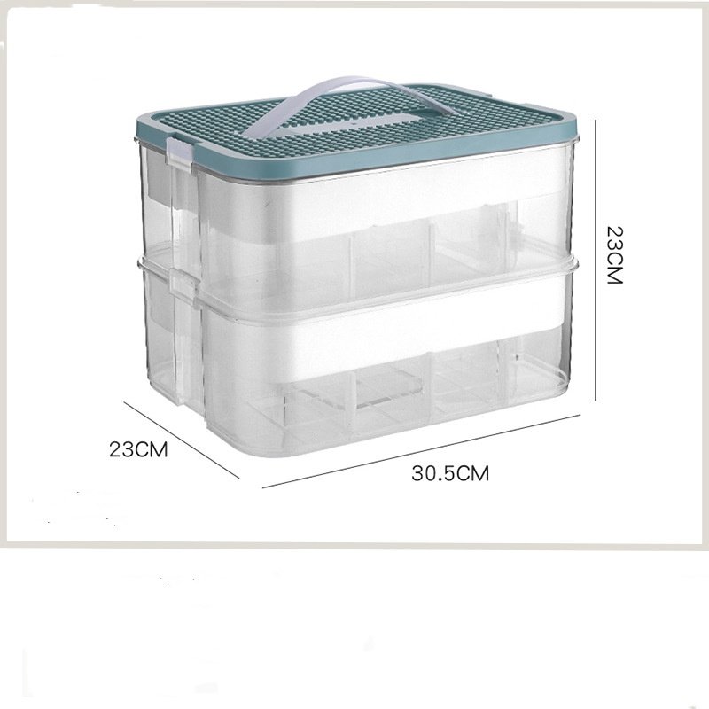 OWNSWING Kids Toy Organizer Stackable Storage Compartments Bins With Base Plastic Removable Tray Craft Organizers