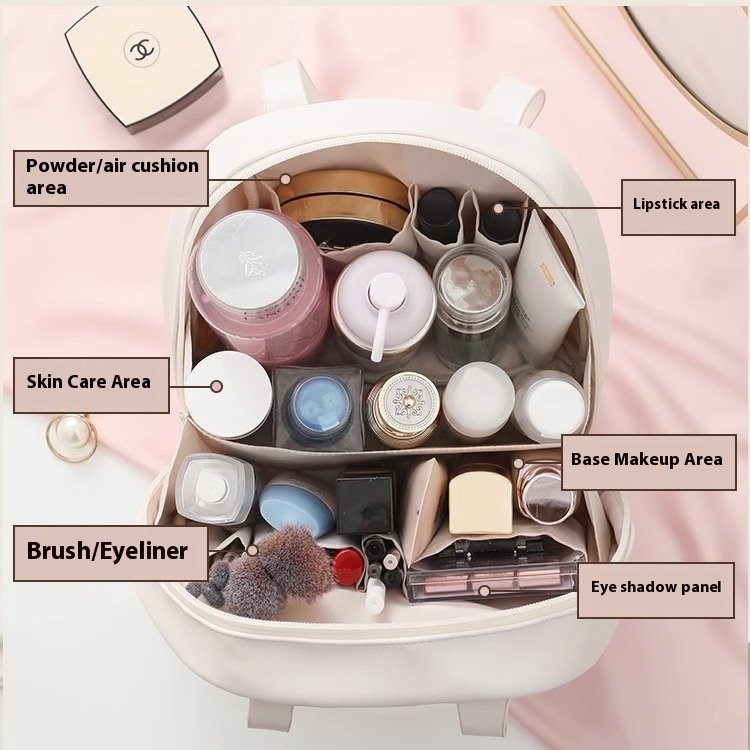 Portable Leather Funny Makeup Cosmetic Bag Shell-shaped Leather Cosmetic Bag for Makeup Tools Containing
