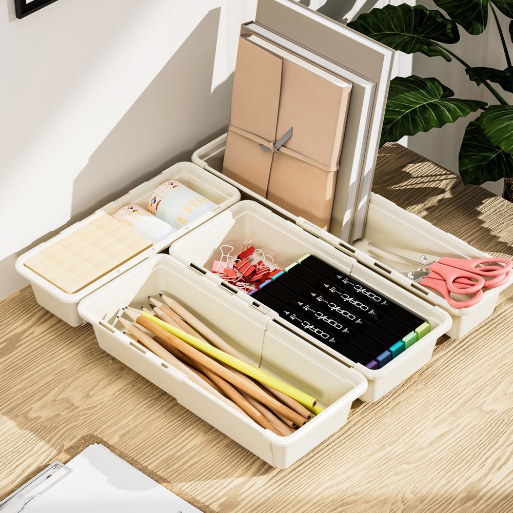 Scalable Plastic Drawer Organizer Desk Drawer Organizer Trays Storage Bins For Make Up Organizers Inside Drawers