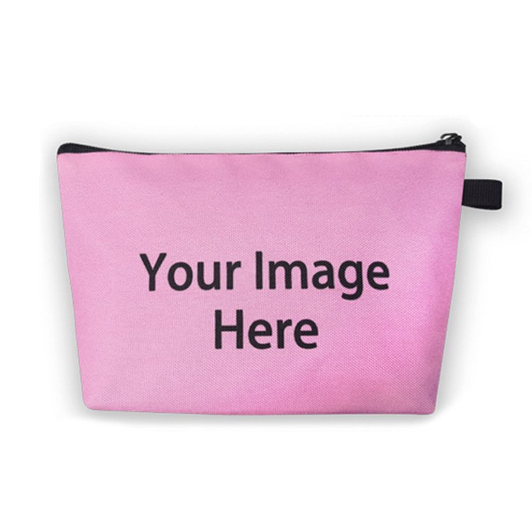 Wholesale Custom Logo Makeup Zipper Pouch African Girls Mandala Halloween Lipstick Printed Small Polyester Travel Cosmetic Bag