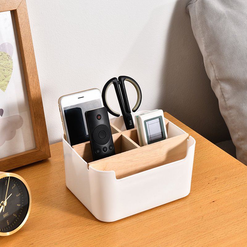 Desktop storage box Multifunctional Desk Organizer for Office Supplies,Remote control storage box,Pen holder,Plastic makeup box