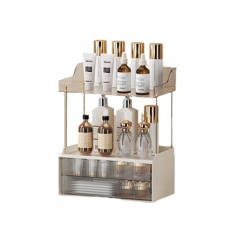 Organize Your Beauty Products in Style with the Bird Terror Fairy Poem Plastic Makeup Organizer