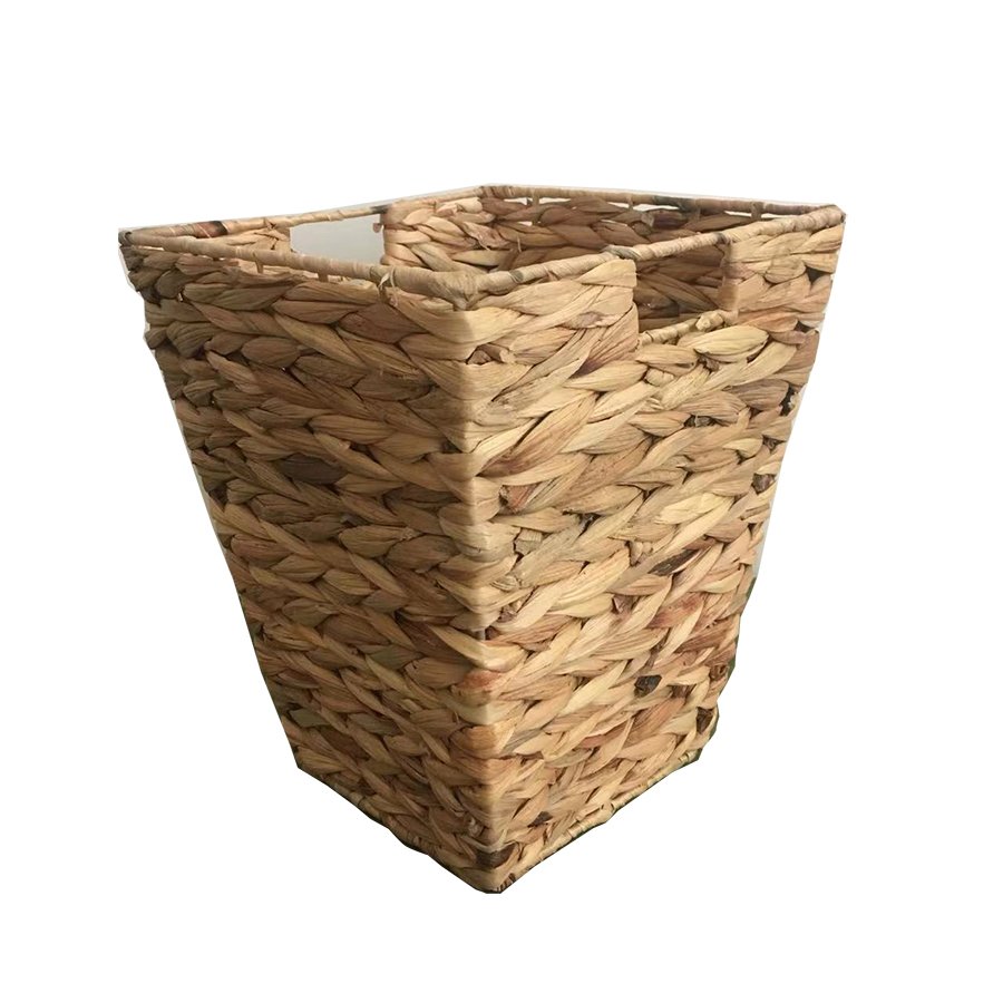 Water Hyacinth Storage Basket Straw Woven Wardrobe Accessories Kitchen Makeup Organizer Set 3