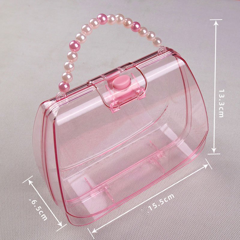 Portable Environmental Ps Material Children's Educational Toys Cosmetic Organizer Cute Fashion Children's Makeup Organizer
