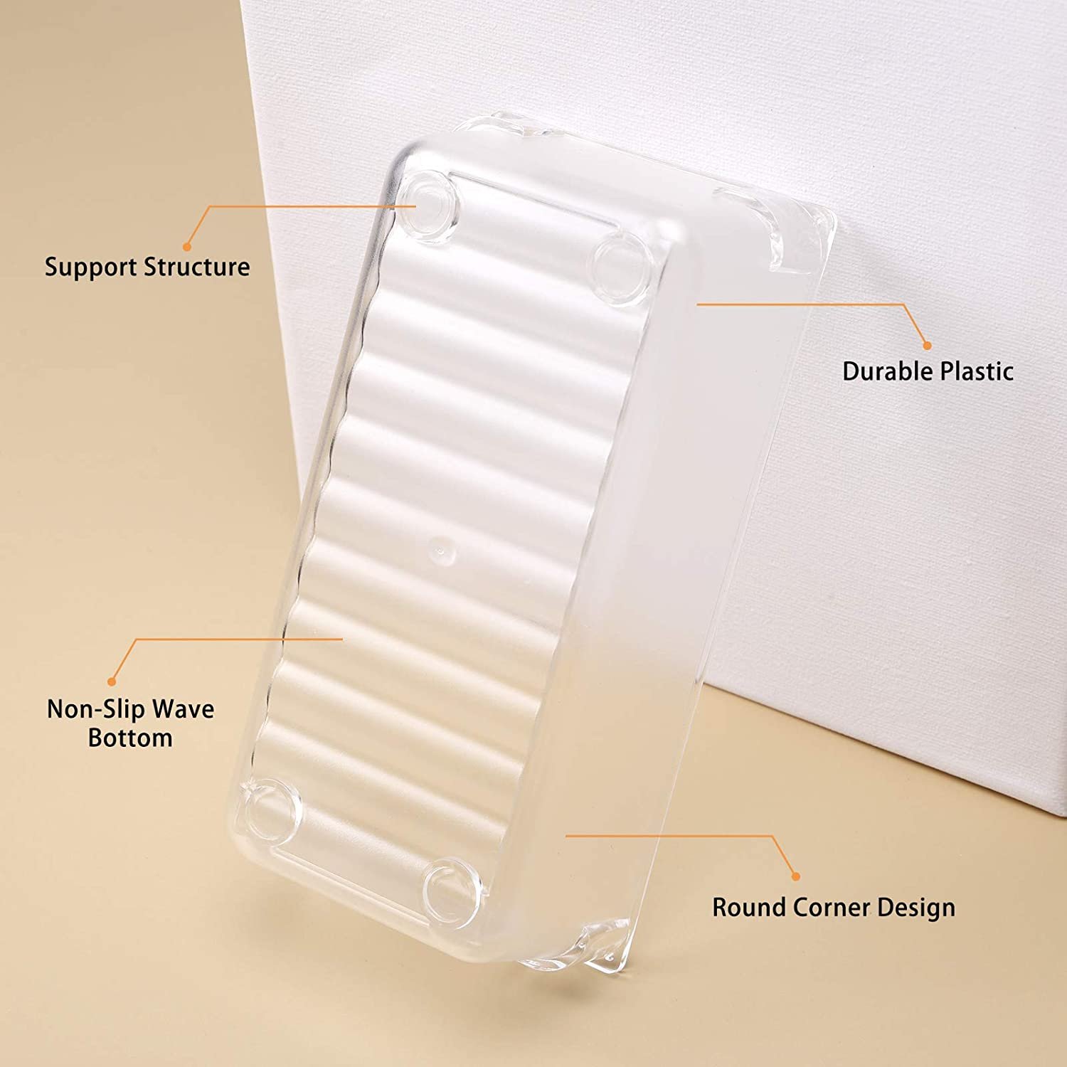 Bathroom Drawer Tray Dividers Plastic Vanity Organizers Storage Bins for Makeup Dresser Kitchen Office