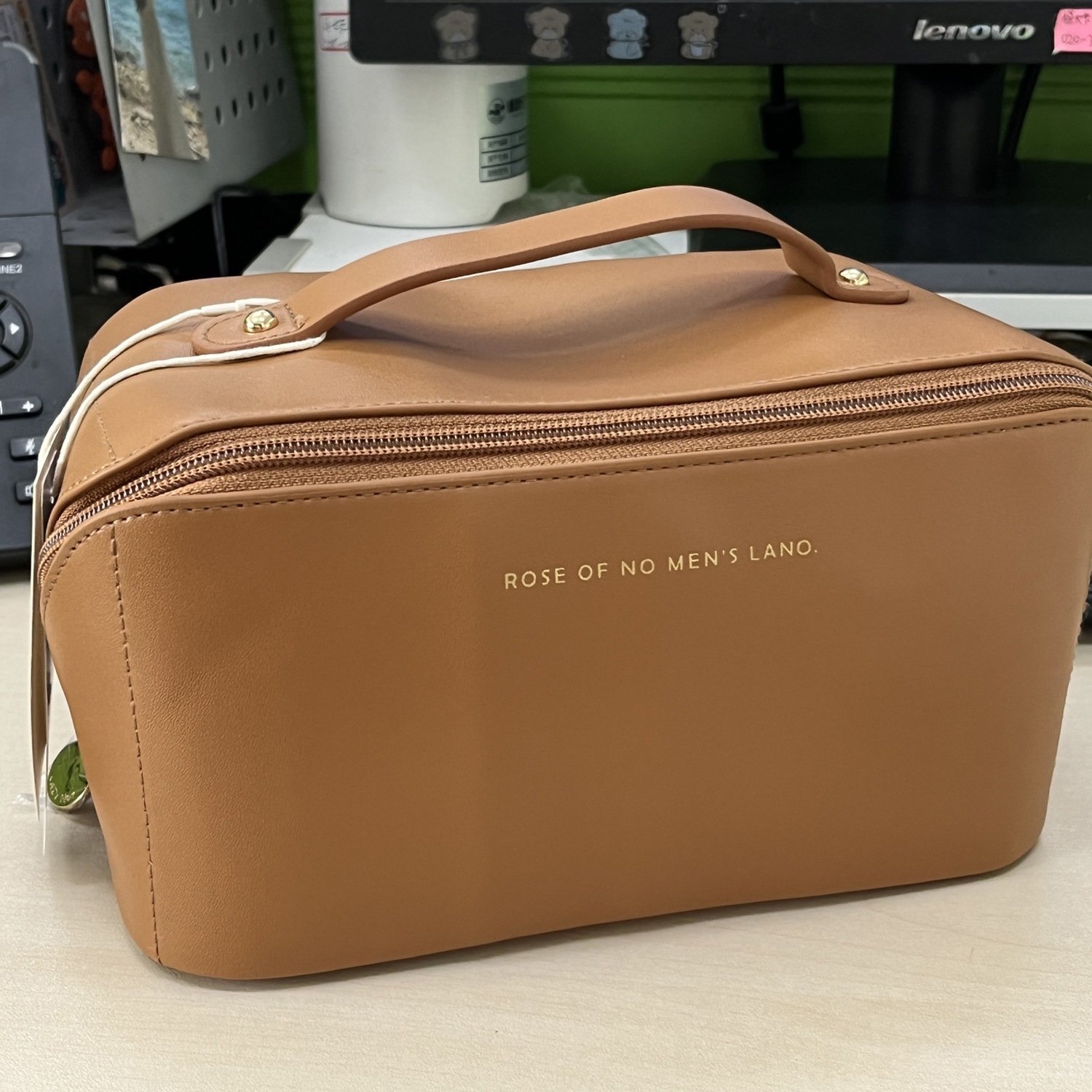 Large-capacity portable PU leather cosmetic bag female makeup bag organizer travel toiletry bag