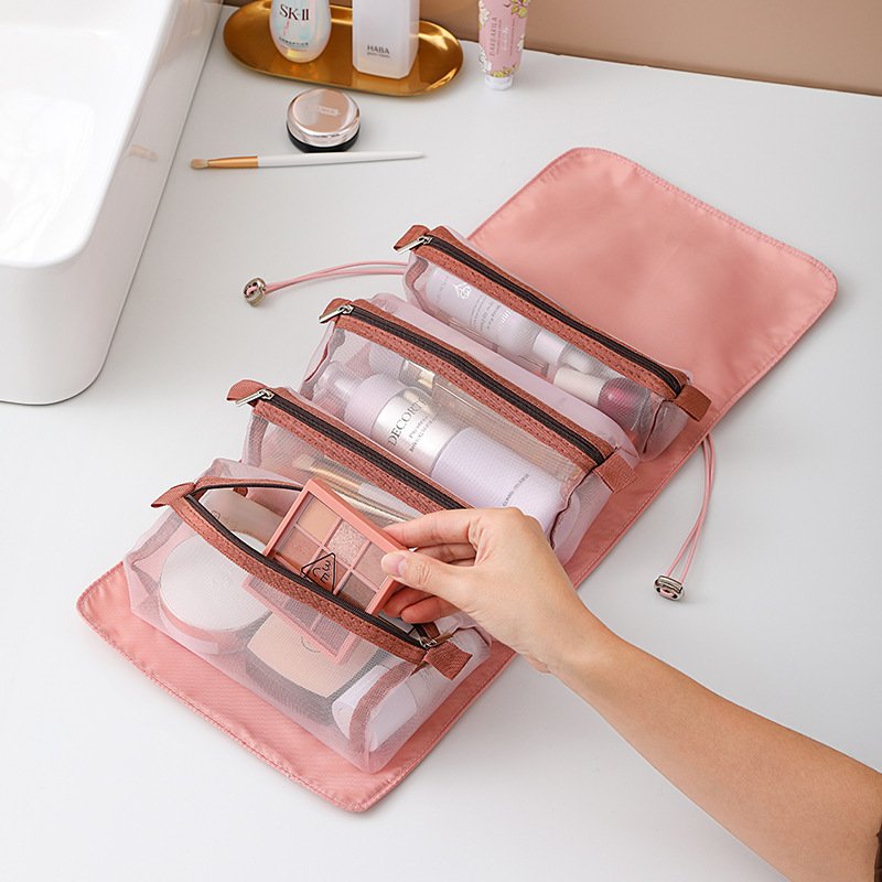 Large capacity 4-in-1 Makeup Bag Gift Detachable Multi-functional Travel Portable Storage Bag