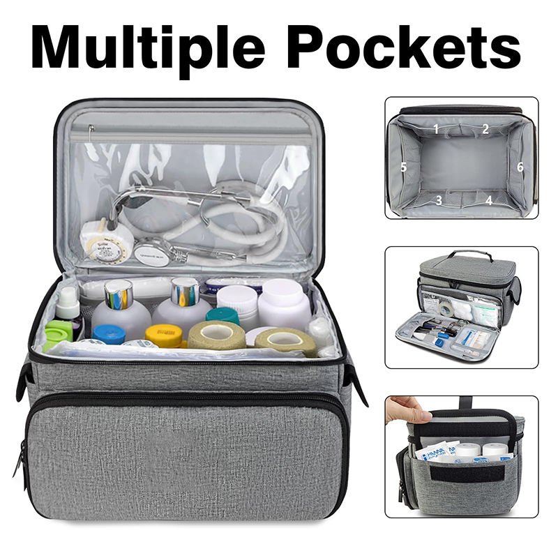 Travel First Aid Bags Empty Small Medicine Storage Bag Family Pill Bottle Organizer First Aid Kit Bags Medicine Organizers
