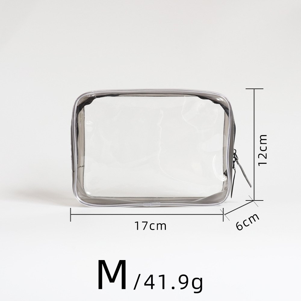 Wholesale Fashion Clear Makeup Pouches Organizer Toiletry Travel Personalized Transparent Zipper Cosmetic Bags