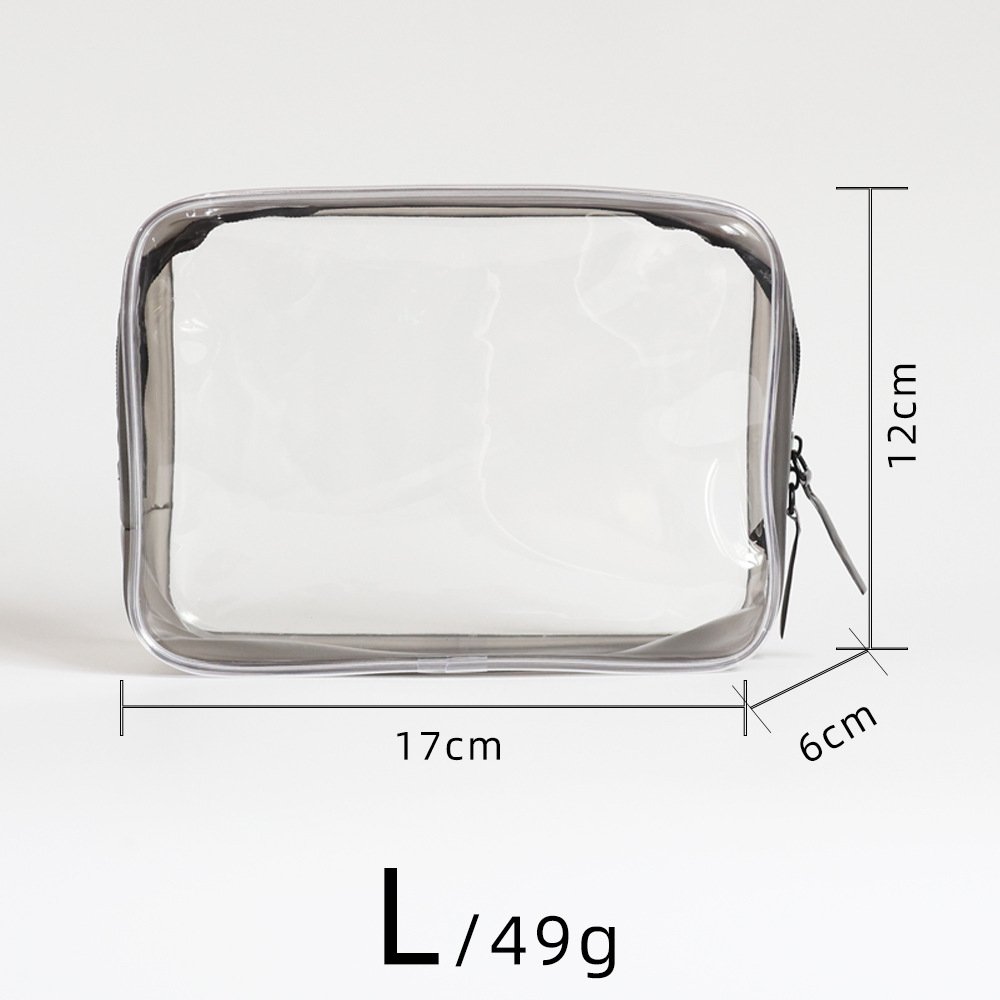 Wholesale Fashion Clear Makeup Pouches Organizer Toiletry Travel Personalized Transparent Zipper Cosmetic Bags