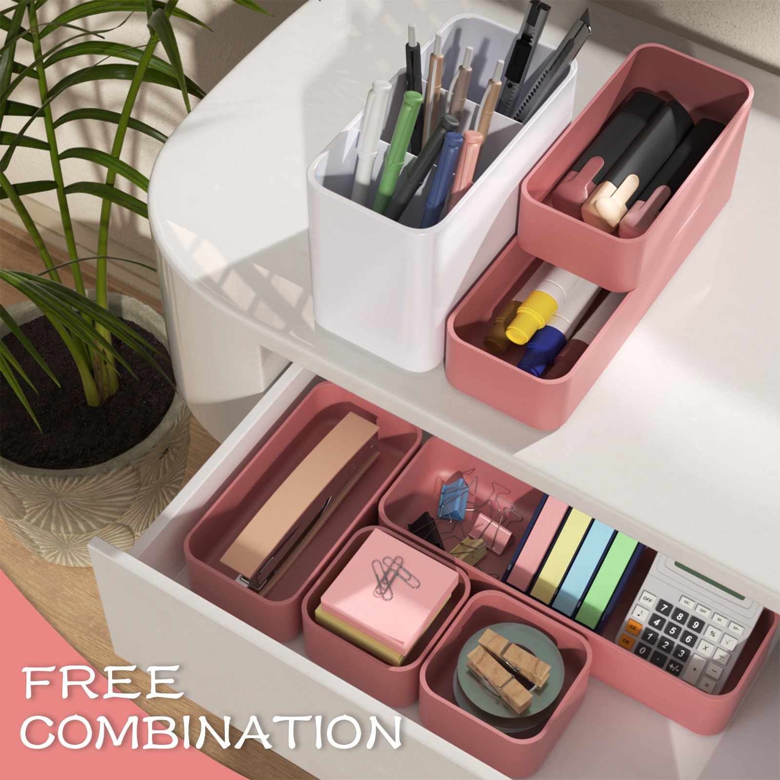 Fashion Big Capacity Multifunctional Storage Wholesale Price Desk Cosmetic Storage Bin Makeup Organizer Box Organizer