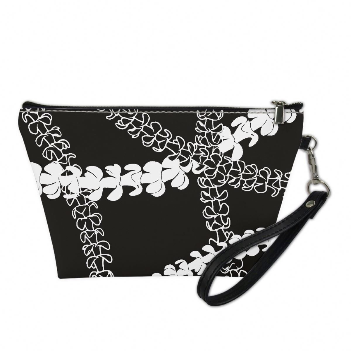 Makeup Bag Puakenikeni Flower Art Cosmetic Bags for Women Pouch Toiletry HandBag Customize Make Up Purses Case Hot Dropshipping