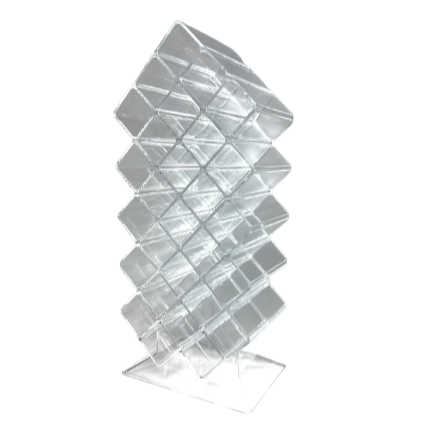 28 Grids High Quality Durable Clear Acrylic Tower Customized Clear Elegant Acrylic Lipgloss Holder