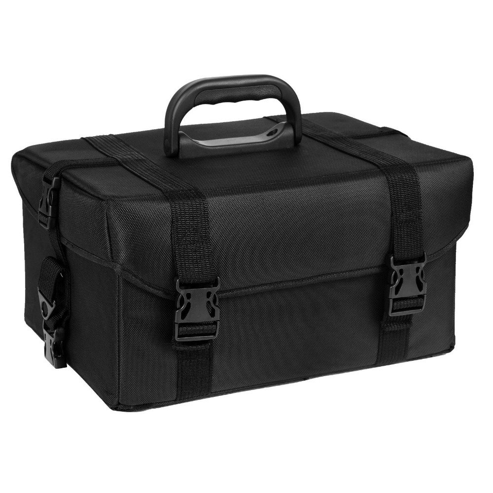 2 in 1 Rolling Makeup Trolley Storage Organizer Cosmetic Case Beauty Artist Bag