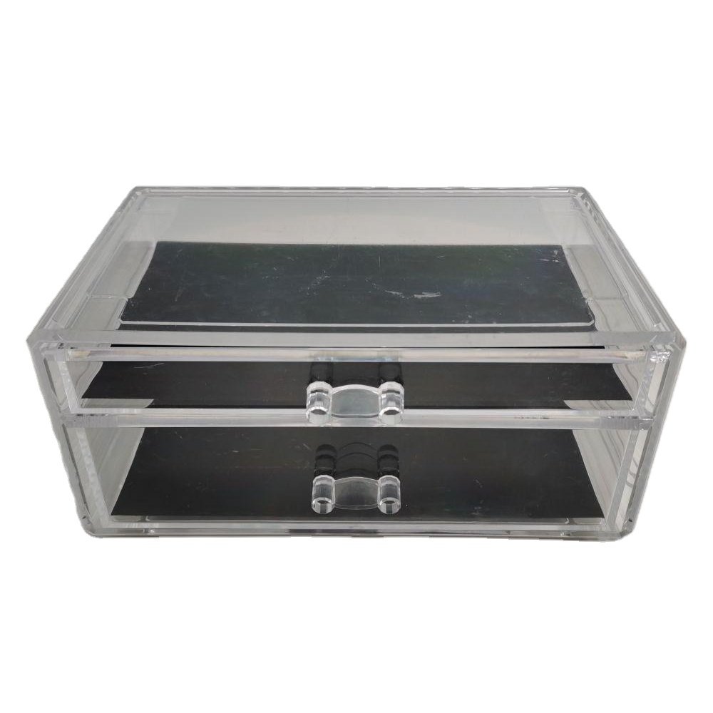Clear Makeup Organizer Acrylic Makeup Storage Box with big Drawers for Makeup Brushes, Organizer for Dresser
