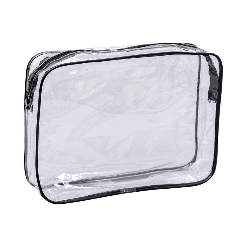 2022 Custom Transparent Retail Waterproof Pvc Clear Zipper Travel Packing Makeup Brush Cosmetic Bags