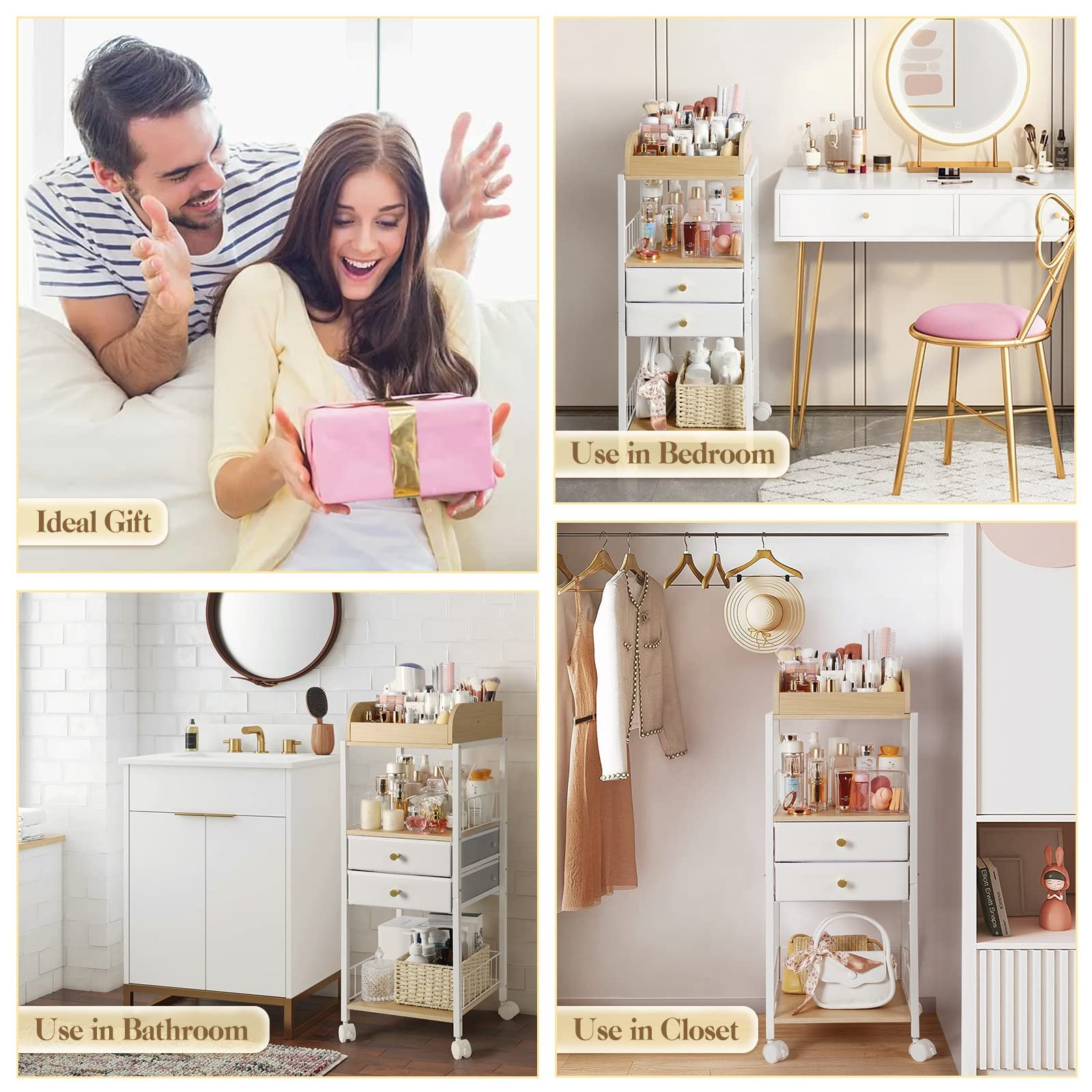Skin Care Nail Polish Perfume Makeup brush Hair Tool Vanity Organizer Cosmetics Display Cases Holder Makeup Organizer
