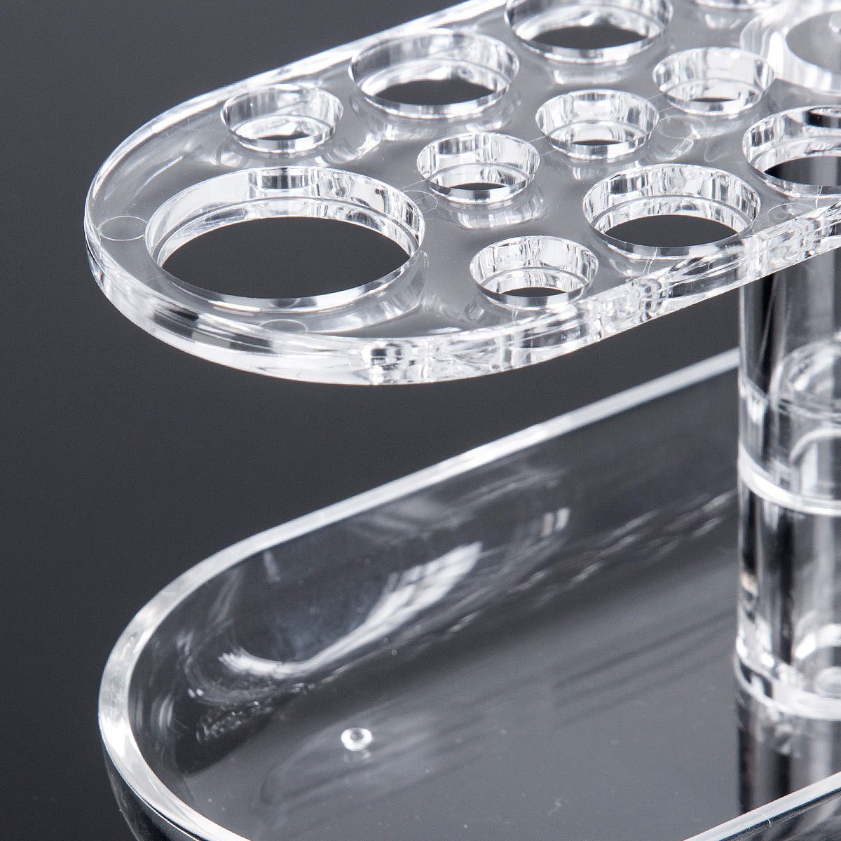 Stock Available Space-Saving Design Organizer Acrylic Makeup Brush Holder Makeup Brush Cleaner With Easy Assembly