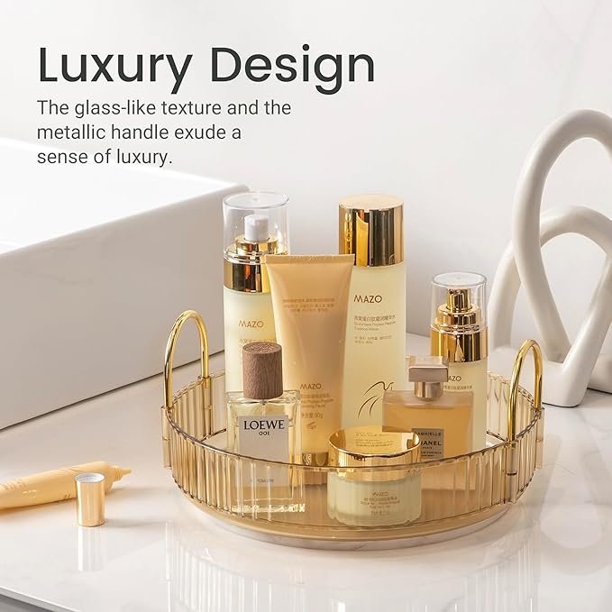 Rotating Makeup Organizer for Vanity Skincare Make Up Storage Perfume Organizers