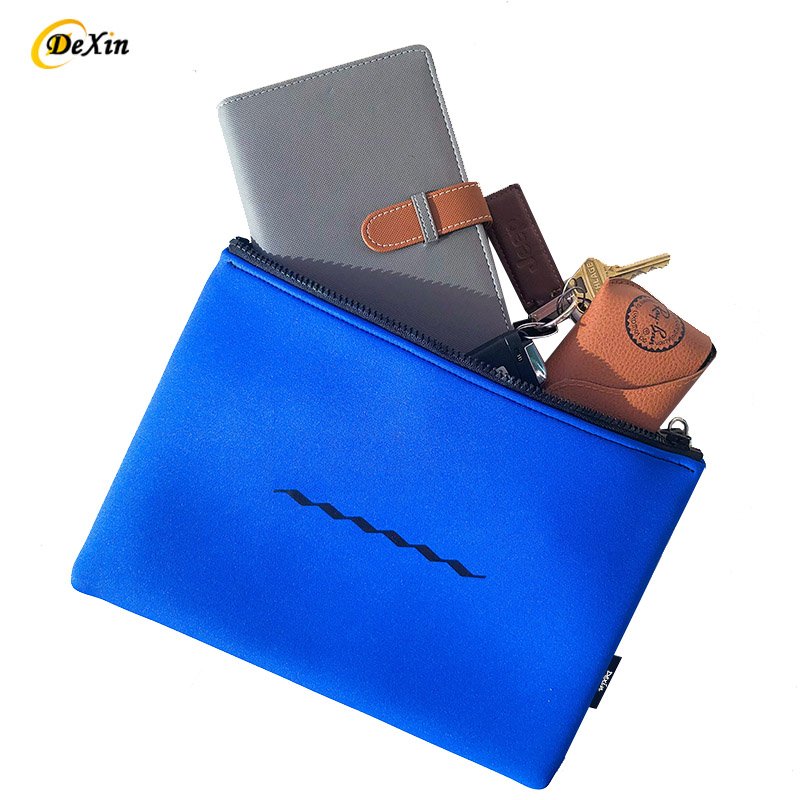 Small travel makeup pouch custom full printing neoprene cosmetic bag