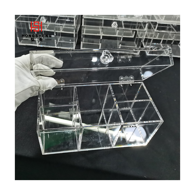 Makeup Clear Acrylic Cosmetics Storage Box Makeup Holder Jewelry Make Up Organizer/Acrylic Jewelry Display Storage Box