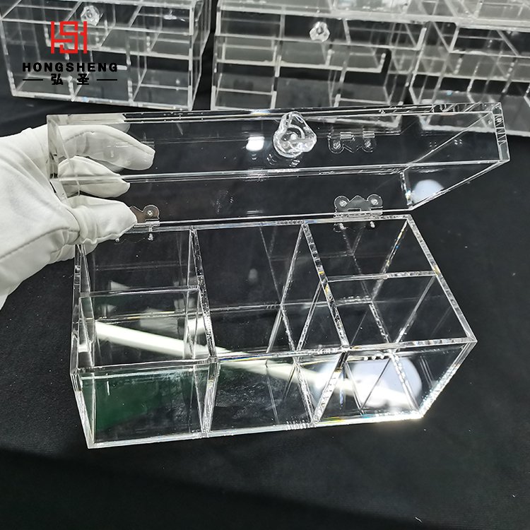 Makeup Clear Acrylic Cosmetics Storage Box Makeup Holder Jewelry Make Up Organizer/Acrylic Jewelry Display Storage Box