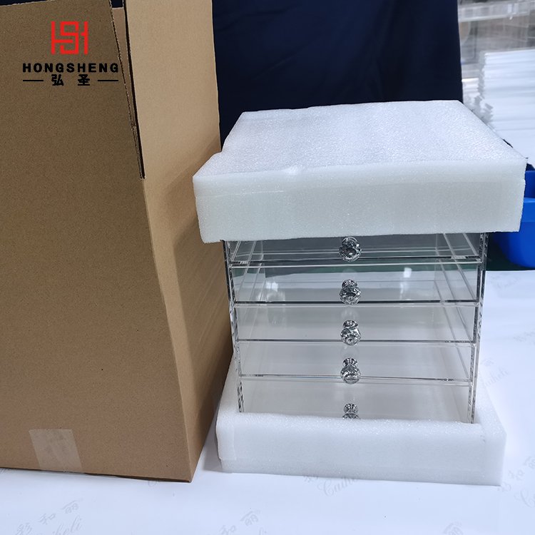Makeup Clear Acrylic Cosmetics Storage Box Makeup Holder Jewelry Make Up Organizer/Acrylic Jewelry Display Storage Box