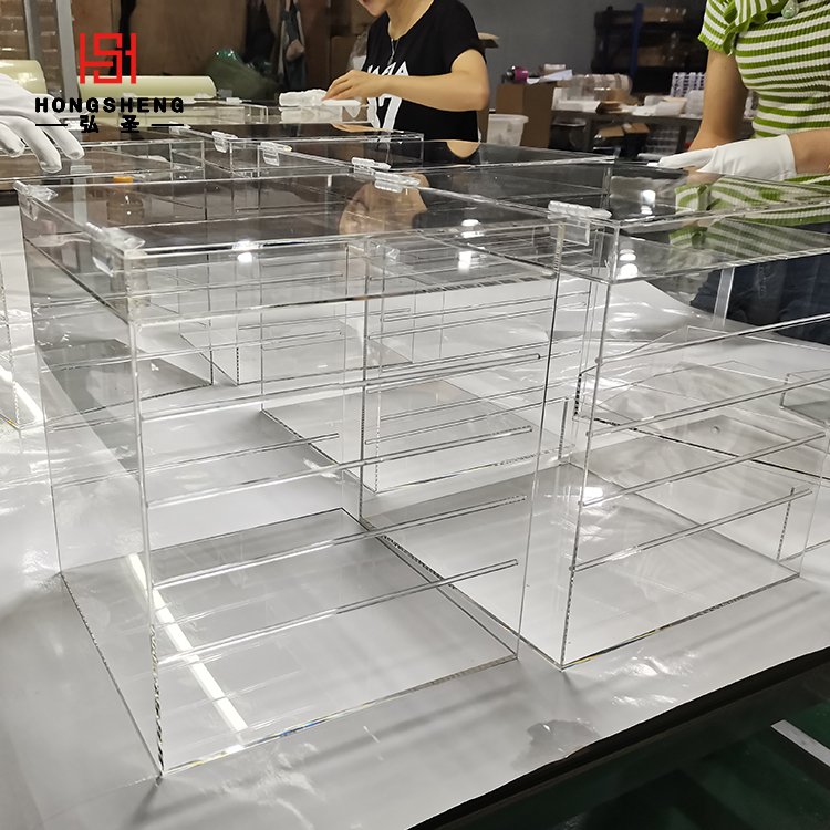 Makeup Clear Acrylic Cosmetics Storage Box Makeup Holder Jewelry Make Up Organizer/Acrylic Jewelry Display Storage Box