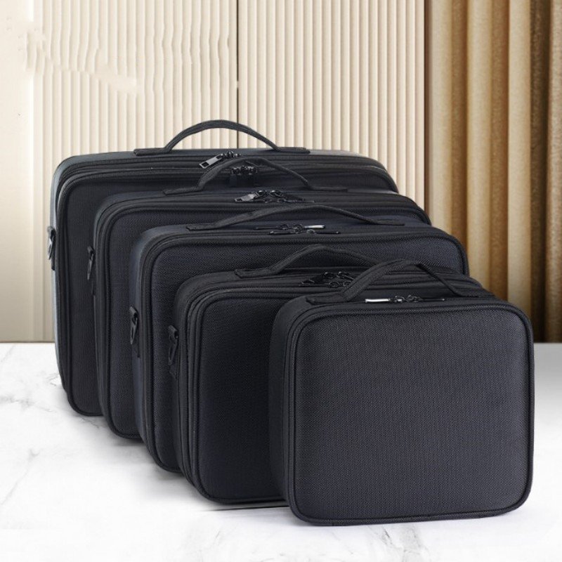 Cosmetic Case Organizer Portable Artist Storage Bag Professional Brush Hard Trolley Train Makeup Travel Case