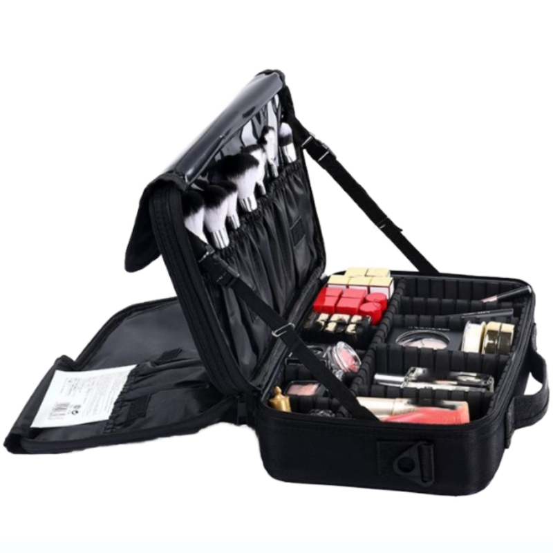 Cosmetic Case Organizer Portable Artist Storage Bag Professional Brush Hard Trolley Train Makeup Travel Case