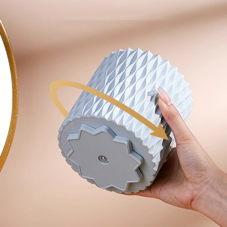 360-degree rotating large-capacity makeup brush storage box lipstick eyebrow pencil eye shadow brush dust-proof pen holder