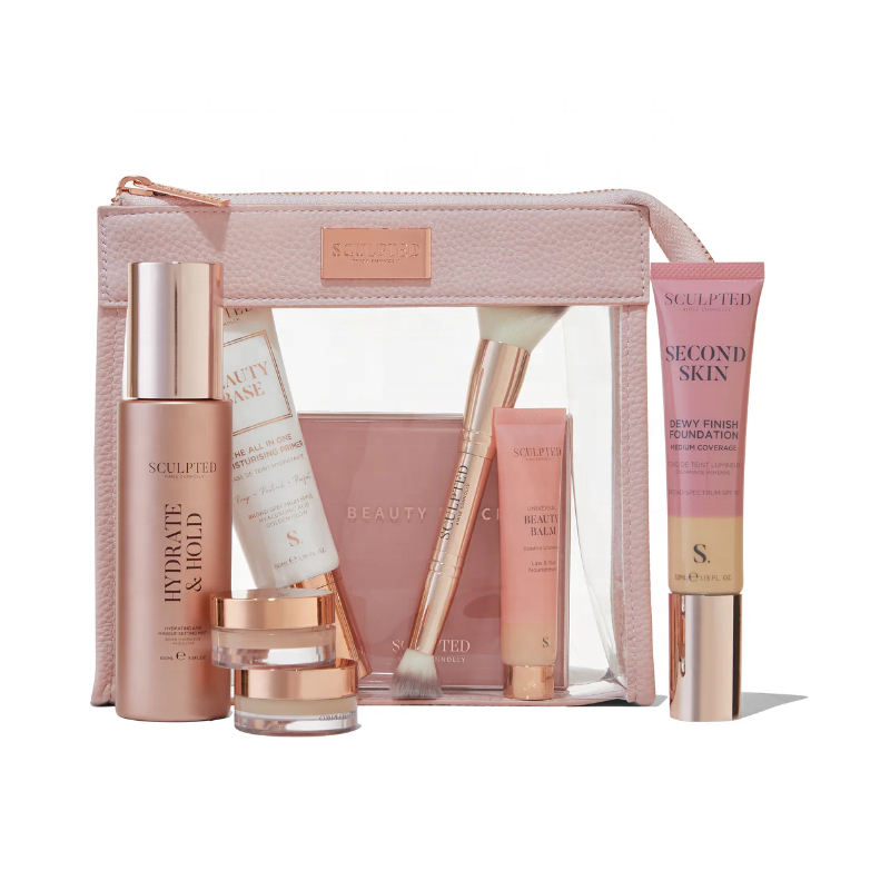 Customizable Transparent PVC Makeup Organizer Clear Zipper Bag Skincare Pouch Brush Cosmetic Bag
