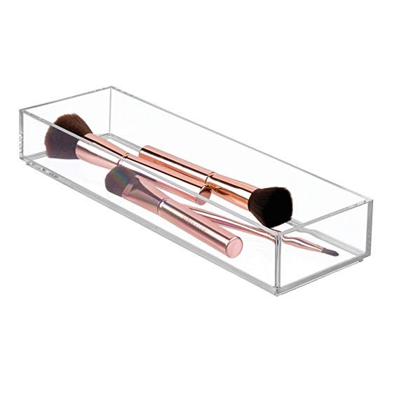 Cosmetics Acrylic Makeup And Jewelry Storage Case Display Sets Clarity Cosmetic Kitchen Drawer Organizer